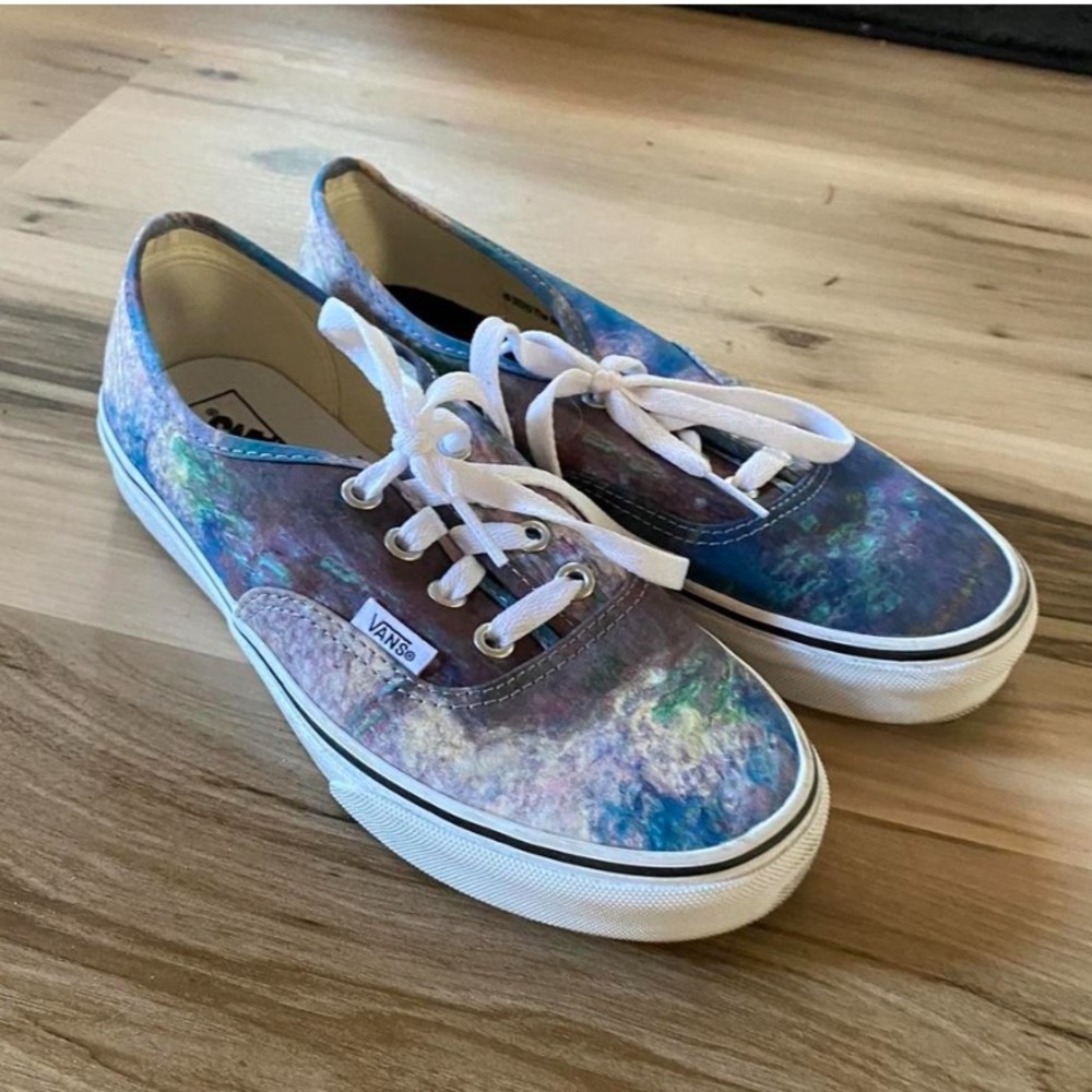 Artsy Vans, Rare Vans Authentic/MOMA Ltd. Ed.
Monet's "Waterlilies" Sneakers.